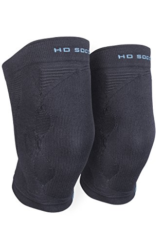 HO Soccer Protek Knee Rodilleras Técnicas Antiabrasión para Portero, Unisex Adulto, Negro, XL