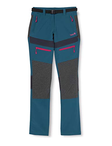 Izas Rhune Pantalones, Mujer, Agua Marina / Gris / Rosa, S