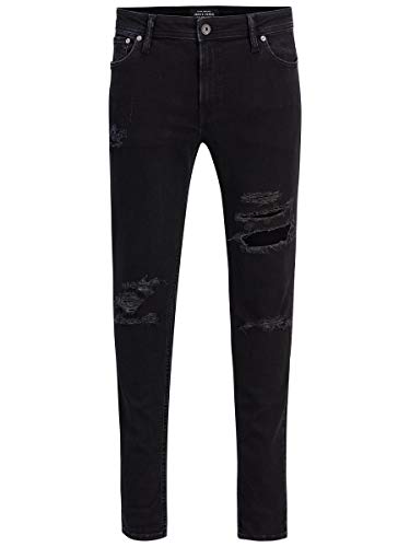 Jack & Jones Jjiliam Jjoriginal Am 502 Lid STS Vaqueros Skinny, Negro (Black Denim), 36W / 34L para Hombre