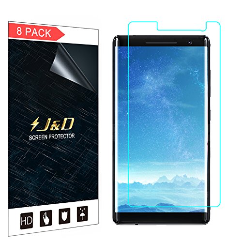 J&D Compatible para 8 Paquetes Nokia 8 Sirocco Protector de Pantalla, [NO Cobertura Completa] Prima Escudo de Película Transparente HD Protector de Pantalla para Nokia 8 Sirocco