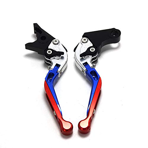 JIANXING Durable con estilo Blue + Titanium CNC Ajustable Doblable Motorcycle Brake Break Breaks para B.M.W R1200R / R1200RS (2015 + UP) 2015 2016 2016 (Color : A)