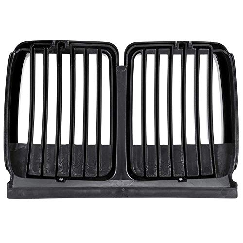 JNXZHDCJ Coche Brillante Negro Izquierda Derecha Paragolpes Delantero Riñones Rejillas Reemplazo Racing Grilles. para BMW E30 Sedan Cabrio 1982 1994