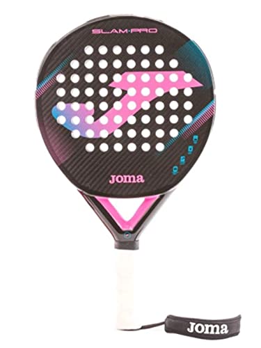 JOMA Slam Pro Control Padel Racket (Black Fluor Pink)