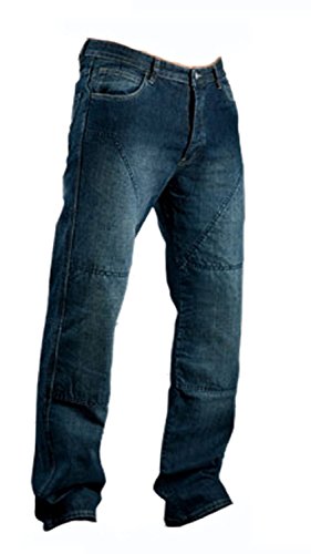 Juicy Trendz® Hombre Motocicleta Pantalones Moto Jeans con Protección Aramida