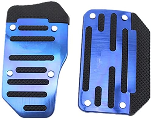 JYSFSS Pedales de Coche Suministros de Coche Caja de Cambios Antideslizante Cubierta de Pedal Acelerador de Freno, Apto para Opel Astra G/gtc/j/h Corsa Antara Meriva Zafira-Blue