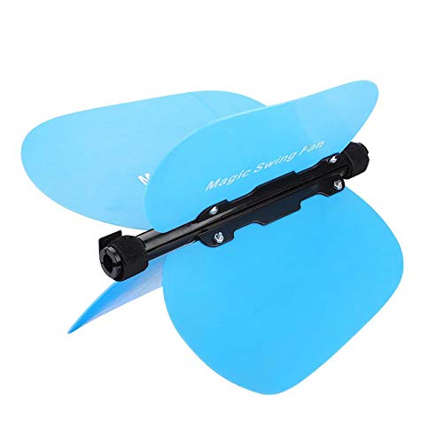 Keenso Caiton Golf Pinwheel Swing Fan Power Speed ​​Práctica Entrenamiento Grip Aid Extraíble en el Club(Blue)