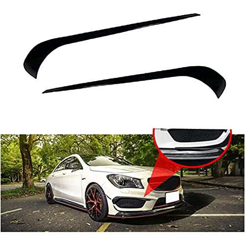 KLMP Abs Spoiler del Coche Parachoques Delantero Difusor De Labios Splitter Spoiler Protector para Mercedes W117 C117 Cla Class Cla45 Cla200 Cla220 Cl ​​a250 Cla260 Amg 2013-2015,Black