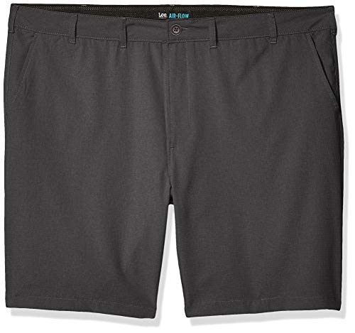 Lee Pantalones Cortos de Flujo de Aire de la Serie Big & Tall Performance para Hombre - Gris - 48 cm