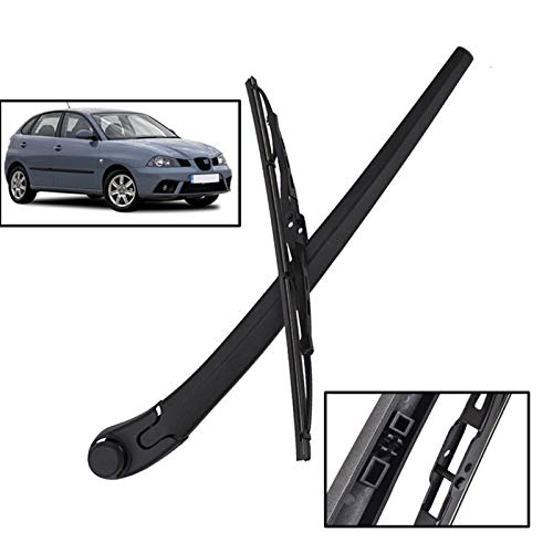 Limpiaparabrisas Limpiaparabrisas 14" Rear Wiper Blade & Brazo del Kit del Sistema para Los Seat Ibiza 2002-2012 Parabrisas Parabrisas Ventana Indiscreta Parabrisas