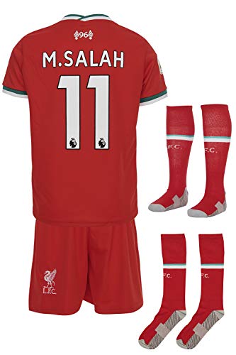 Liverpool M.Salah 2018 - Camiseta y pantalones cortos para niños y jóvenes, 164 - 11-12 Jahre