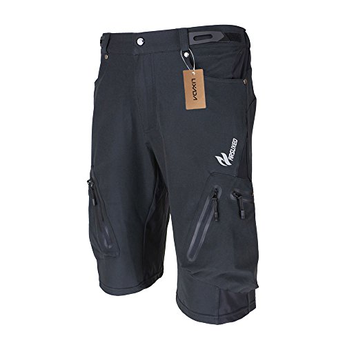 Lixada Outdoor Sport – pantalones transpirables con cremallera, negro