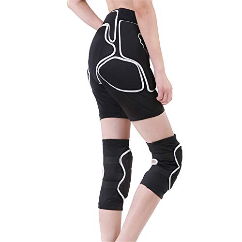 Ljings Rodillera para Evitar Colisiones, Pantalones Cortos Protectores Acolchados para Snowboard, Patinaje Y Esquí, Protección 3D para Cadera, Glúteos Y Coxis