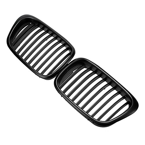 LLCJDM Grill Ridney, Ancho Delantero de 2 carros de Estilo para E39 5 Series 1997 1998 1999 2000 2001 2002 2003