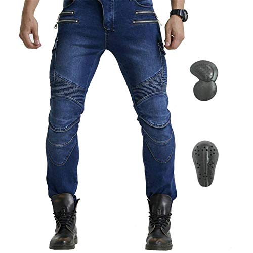 Los últimos Pantalones De Moto Para Hombre, Pantalones De Moto, Pantalones De Moto Off-road, Con Versión Mejorada De Esterilla Protectora Extraíble, Pantalones De Moto Anticaída