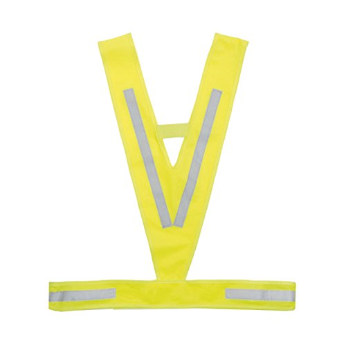 M-Wave Reflective Chaleco de Seguridad Triangular, Adultos Unisex, Amarillo/Amarillo, Pack de Talla única