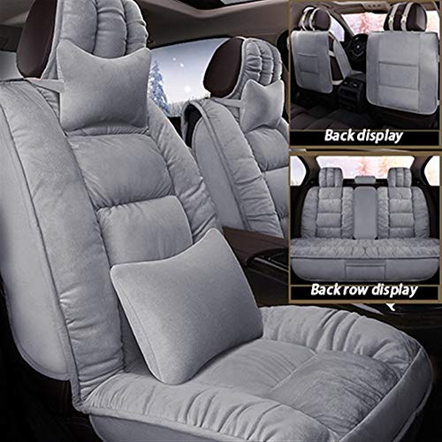 MMI-LX Asiento de Piel de Oveja de Piel Cubre el tamaño del Coche Universal for Opel Antara Todo Modelo Astra J Insignias Vectra C B D C Corsa Meriva Zafira a (Color Name : Gray Deluxe)