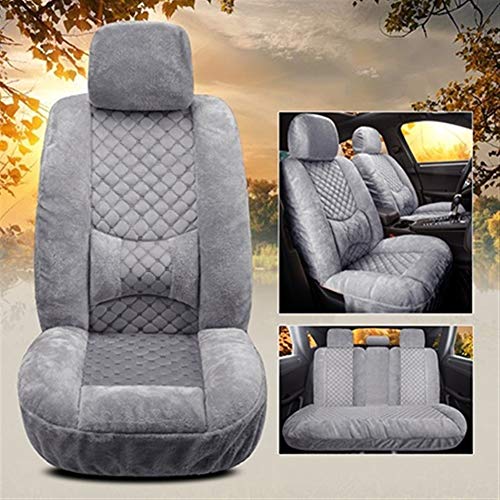 MMI-LX Car Seat Covers Automóviles Invierno Cálido Asientos Cubierta de imitación de Lana for Opel Astra Zafira Tourer K Insignias 2014 Meriva B Vectra C (Color Name : Gray Standard)