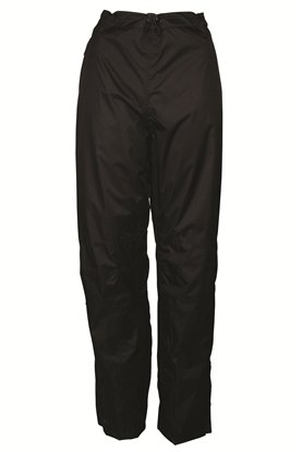 Mountain Warehouse Pulverizadores Impermeables para Mujer Spray - Pantalón con Forro de Malla, Pantalones para Llevar por Encima de Otros con Cremalleras Laterales Negro 34