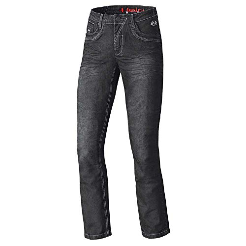 Mujer Moto Jeans Held Crane Strech, Negro, kevlar