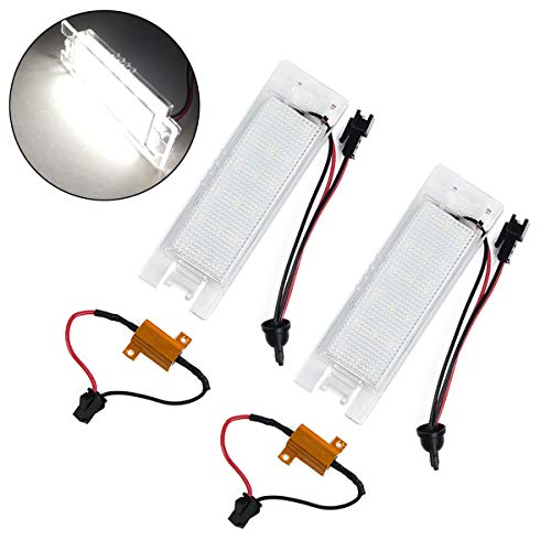 N\C Luz de Placa de matrícula de Coche para V-auxhall O-Pel Corsa C D Astra H J Insignia Super Brillante 12V DC Artículos de automoción Accesorios de Coche