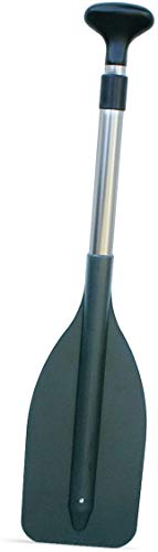 Oeansouth Remo telescópico de auxiliar con tubo de aluminio anodizado (70 - 118 cm) Negro