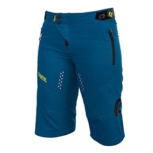 O'Neal | Pantalones de Ciclismo de montaña | MTB Mountain Bike DH Downhill FR Freeride | Corte Femenino, transpiración y Estiramiento Transpirable | Soul Women's Shorts | Adult | Petrol | Talla M