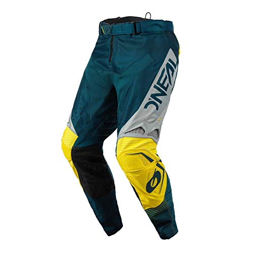 O'Neal | Pantalones de Motocicleta | Moto Enduro | diseño Ligero, piernas de pantalón sin puño, Forro de Malla Permeable al Aire| Hardwear Pants Surge | Adultos | Azul Gris | Talla 28/44