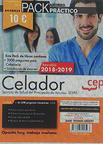 PACK AHORRO PRÁCTICO. Celador del Servicio de Salud del Principado de Asturias. SESPA. (Contiene 2000 preguntas para Celador/a y Simulacros de examen y Acceso a 3000 preguntas interactivas)