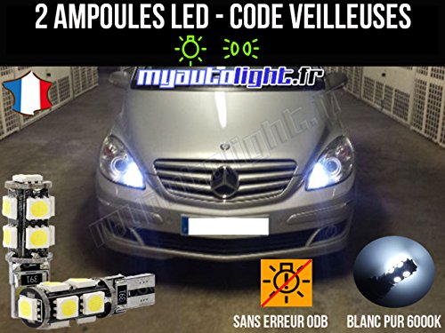 Pack de bombillas LED, color blanco xenon, para Mercedes Clase A W169
