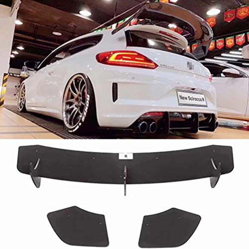 Parachoques difusor de parachoques trasero ABS de 3 piezas para Volkswagen Scirocco 2009-2014 2015-2017 kit de carrocería alerón trasero (solo R)