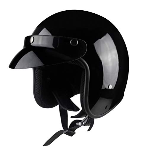 Pareja Retro Open Face Cascos de moto Moto Cascos Moto Motorista Scooter Riding Helmet Motocicleta Chopper Bike Helmet Open Face