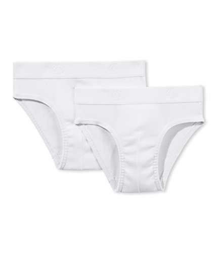 Petit Bateau 36800 Pantalones, Blanco (Special Lot 000), 110 (5años/108cm) (Pack de 2) para Niños