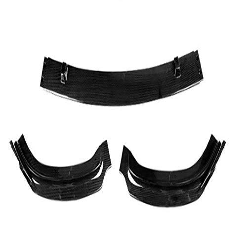 Piaobaige Alerón de Labio Delantero ABS de la Serie 3, para BMW F30 F35 Paragolpes estándar 2012-2018 Negro Brillante Carbono Look Parachoques Chin Guard Car Styling