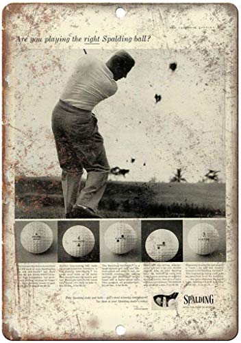 Póster de pared de hojalata con pelota de golf Spalding, señal de advertencia, placa de hierro de Metal Retro, pintura, decoración artística para el hogar, Pub, oficina, 30x40 cm