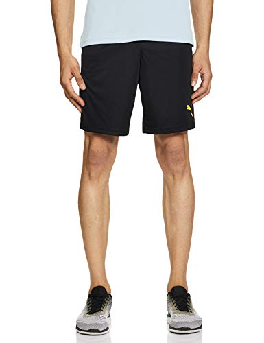 PUMA Ftblnxt Entr Pantalones Cortos de Entrenamiento, Hombre, Negro Black-Ultra Yellow, L