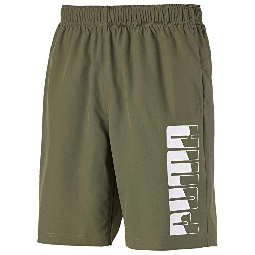 PUMA Rebel Woven Shorts 9` Pantalones Cortos, Hombre, Burnt Olive, XL