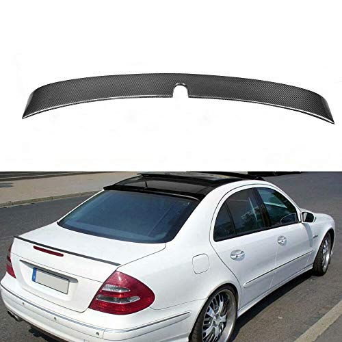 QCYP Spoiler Trasero del Coche Adecuado para W211 Clase E E300 E350 E430 E500 E550 E55 E63 AMG Sedan 4 Puertas 2002-2008 Fibra de Carbono CF para Maletero Trasero Alerón Trasero de Coche