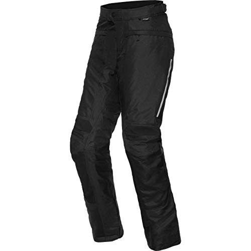 REV'IT! Pantalones de Motocicleta Factor 4 Textilhose Schwarz L (Lang), Caballeros, Enduro/Reiseenduro, Todo el año, Negro Mate