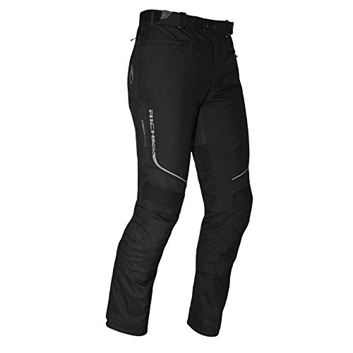 Richa Pantalones de Motocicleta Colorado Damen Textilhose Schwarz XL, Damas, Tourer, Todo el año, Negro Mate