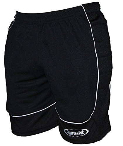 Rinat Dautt Pantalón Corto de Portero, Unisex niños, Negro, S