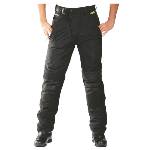 Roleff Pantalón de Motorista Racewear, Negro, DXL