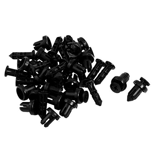 Sourcingmap 20Pcs 25mm Remache de Paragolpes Panel Guardabarros 15mm Grapa 9mm Agujero