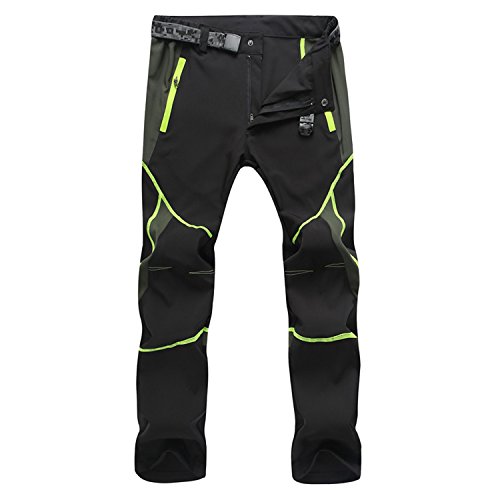 SUKUTU Ropa Deportiva de los Hombres Ligero Impermeable Transpirable Secado rápido Senderismo Montaña Pantalones de Carga Pantalones SU001