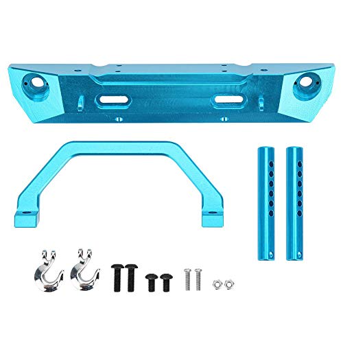 T best Accesorios RC para repuestos para protección de Parachoques Delantero para RGT 136100 1/10 RC Crawler aleación de Aluminio(Azul)