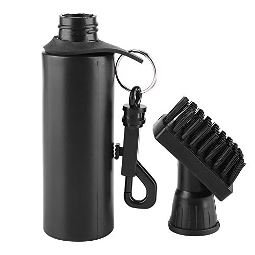 Tbest Cepillo para Palos de Golf, Duradero y portátil, de plástico, Negro, Profesional, Cepillo de Limpieza para Palos de Golf, dispensador de Agua, Limpiador