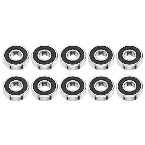 Teniendo 6000-2RS -10 mm * 26 mm * 8mm 6000-2RS goma sellado rígido de los rodamientos de bolas (10pcs / pack)