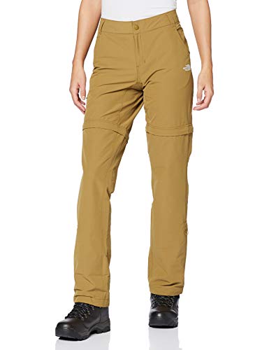 The North Face W Exploration Convertible Pantalones, Mujer, Caqui, 38