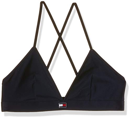 Tommy Hilfiger Triangle Bra Sujetador de triángulo, Azul (Navy Blazer 416), 100 (Talla del fabricante: LG) para Mujer