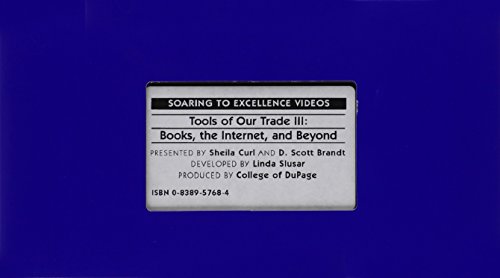 Tools of Our Trade III: Books the Internet, and beyond [Reino Unido]