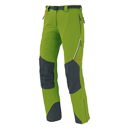 Trangoworld Uhsi FI Pantalón Largo, Mujer, Verde Ácido/Antracita, 2X